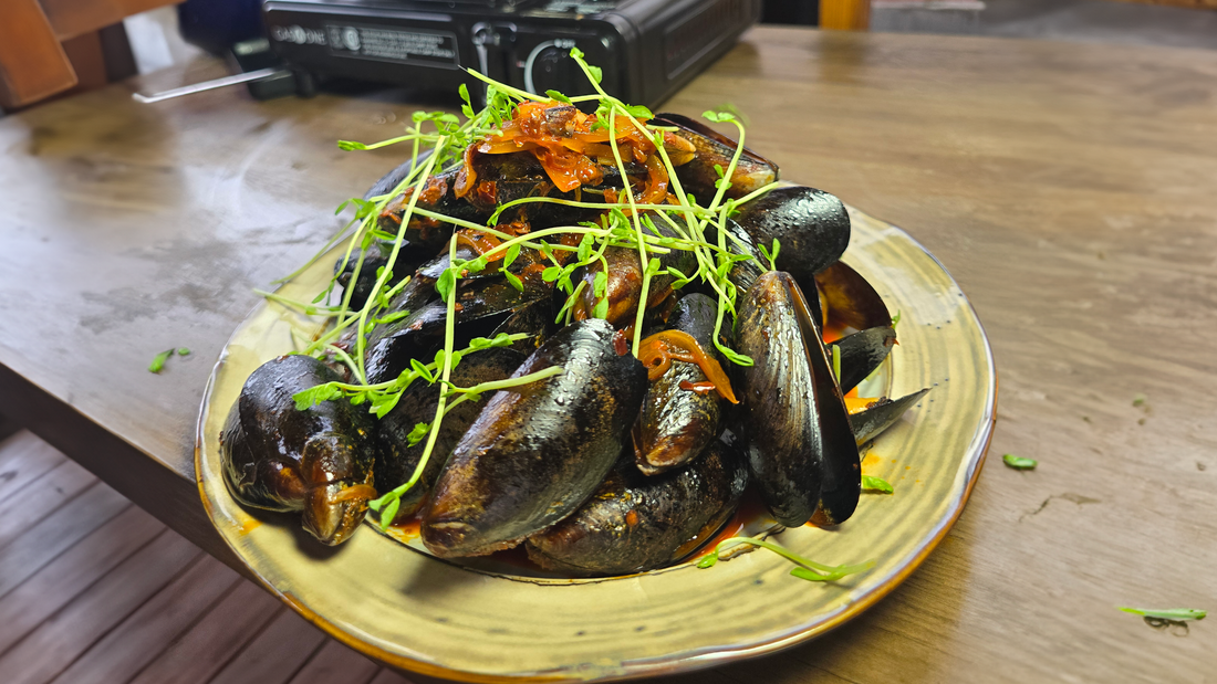 Angry Mussels: A Killer Adventure with Cherry Peppers