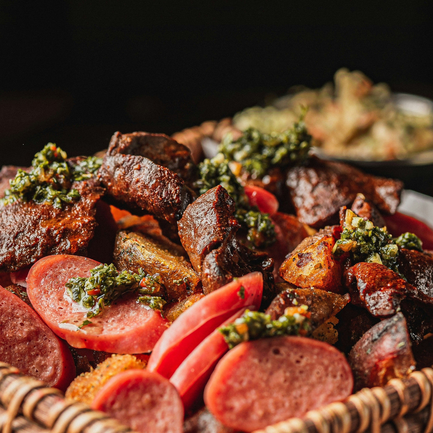 Grilled Chimichurri Steak with Beef Coffee Garlic Rub - Killerspice