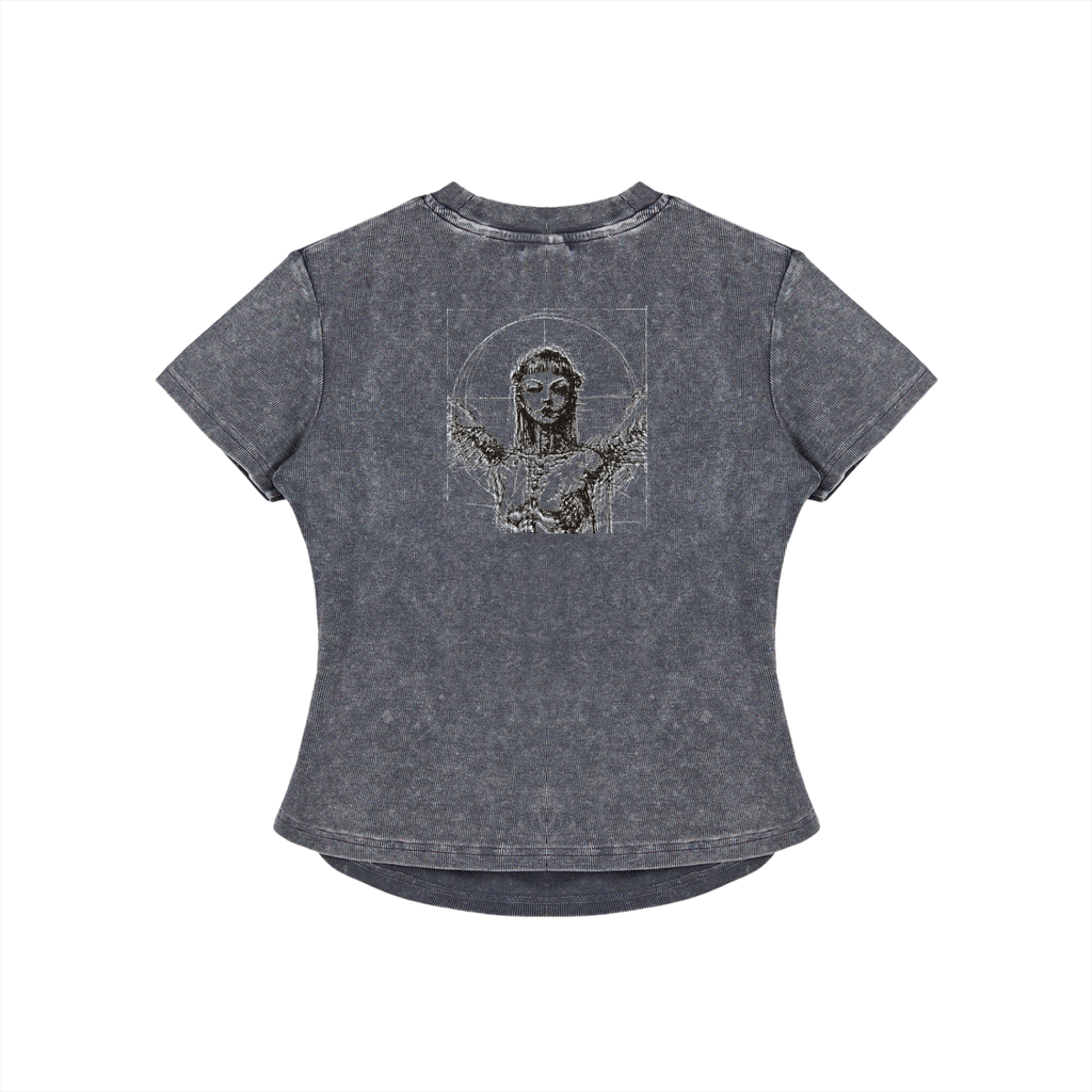 944 Speciman Vintage Washed Bodycon Cotton T-Shirt