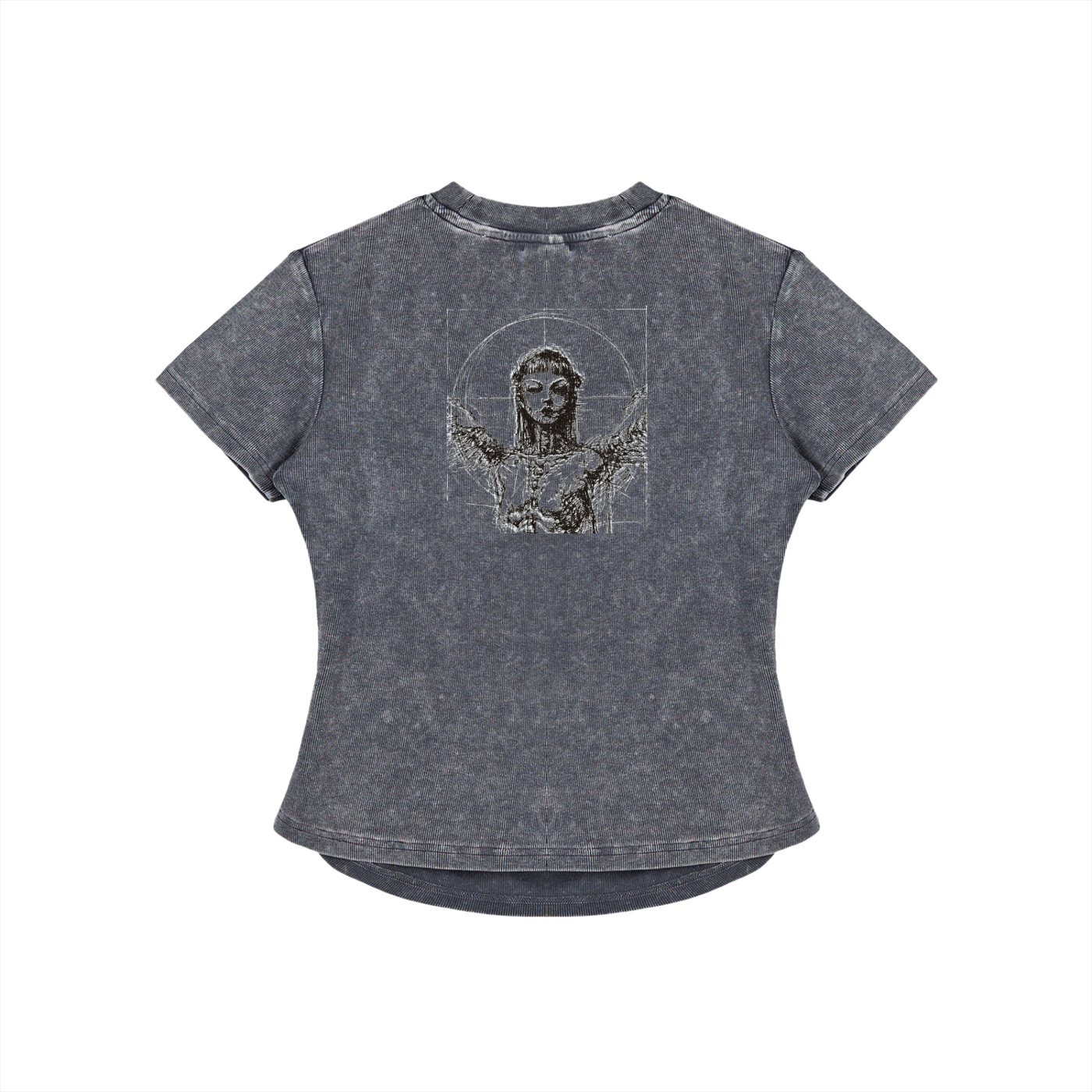 944 Speciman Vintage Washed Bodycon Cotton T-Shirt