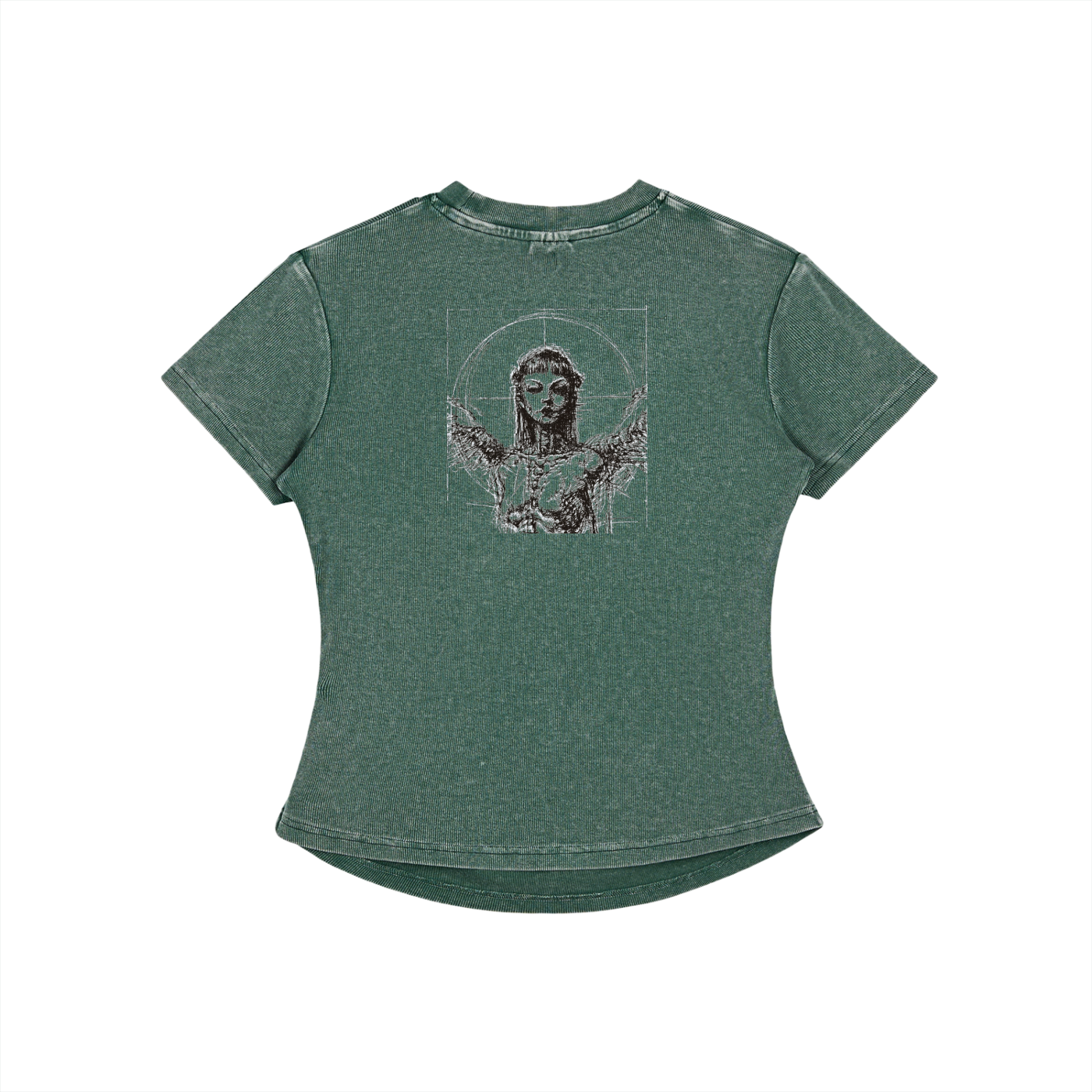 944 Speciman Vintage Washed Bodycon Cotton T-Shirt