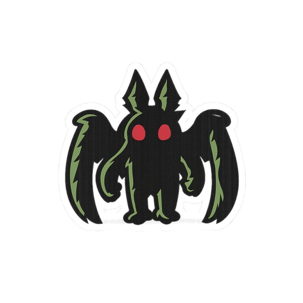 Red-Eyed Mothman Sticker Kiss Cut Sticker Red-Eyed Cryptid Laptop Decal