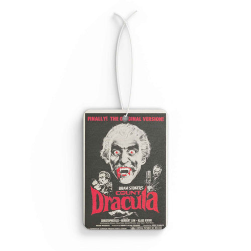 Dracula Poster Car Air Freshener — Retro Horror Vampire Scented Ornament - Killerspice