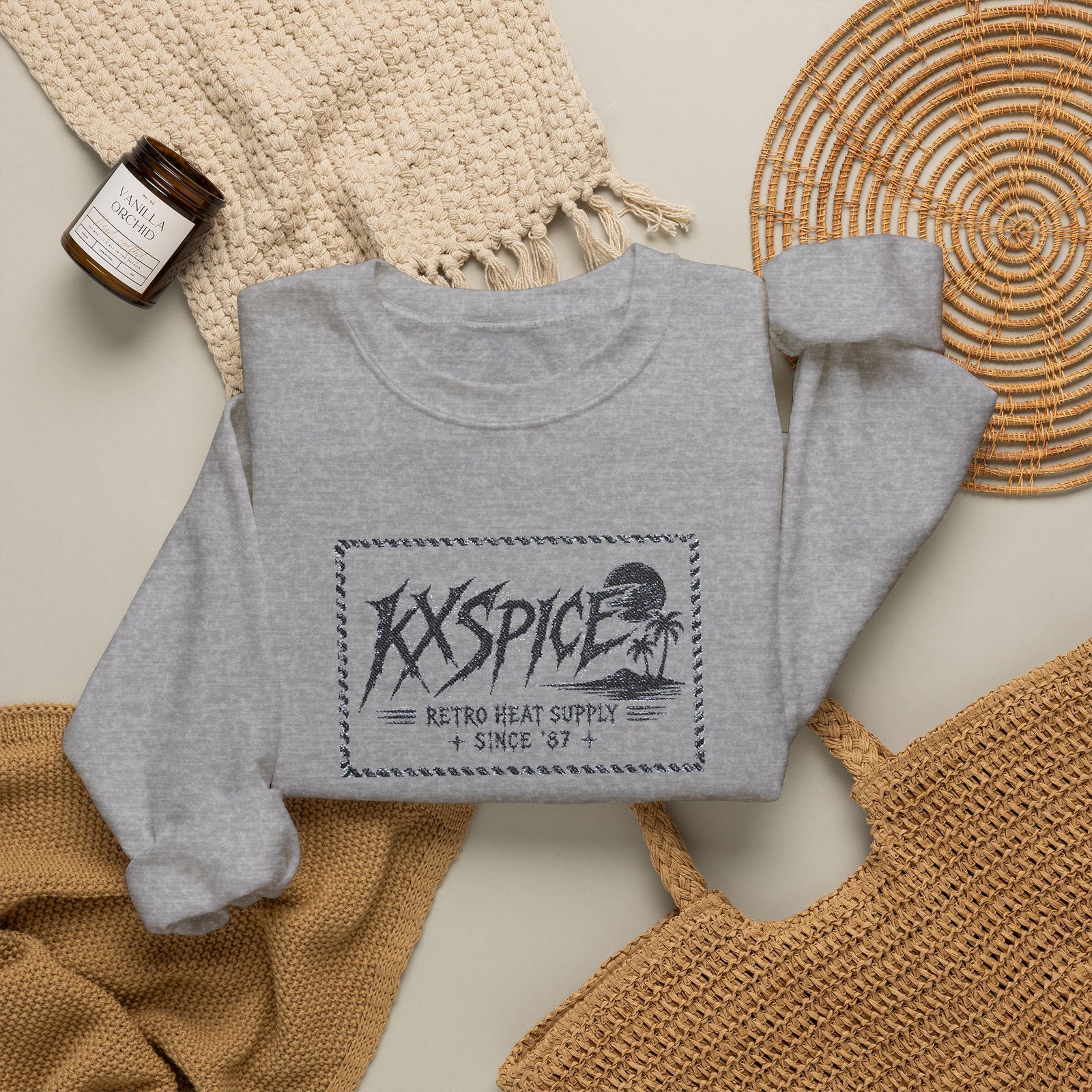Kxspice Retro Logo Crewneck Sweatshirt