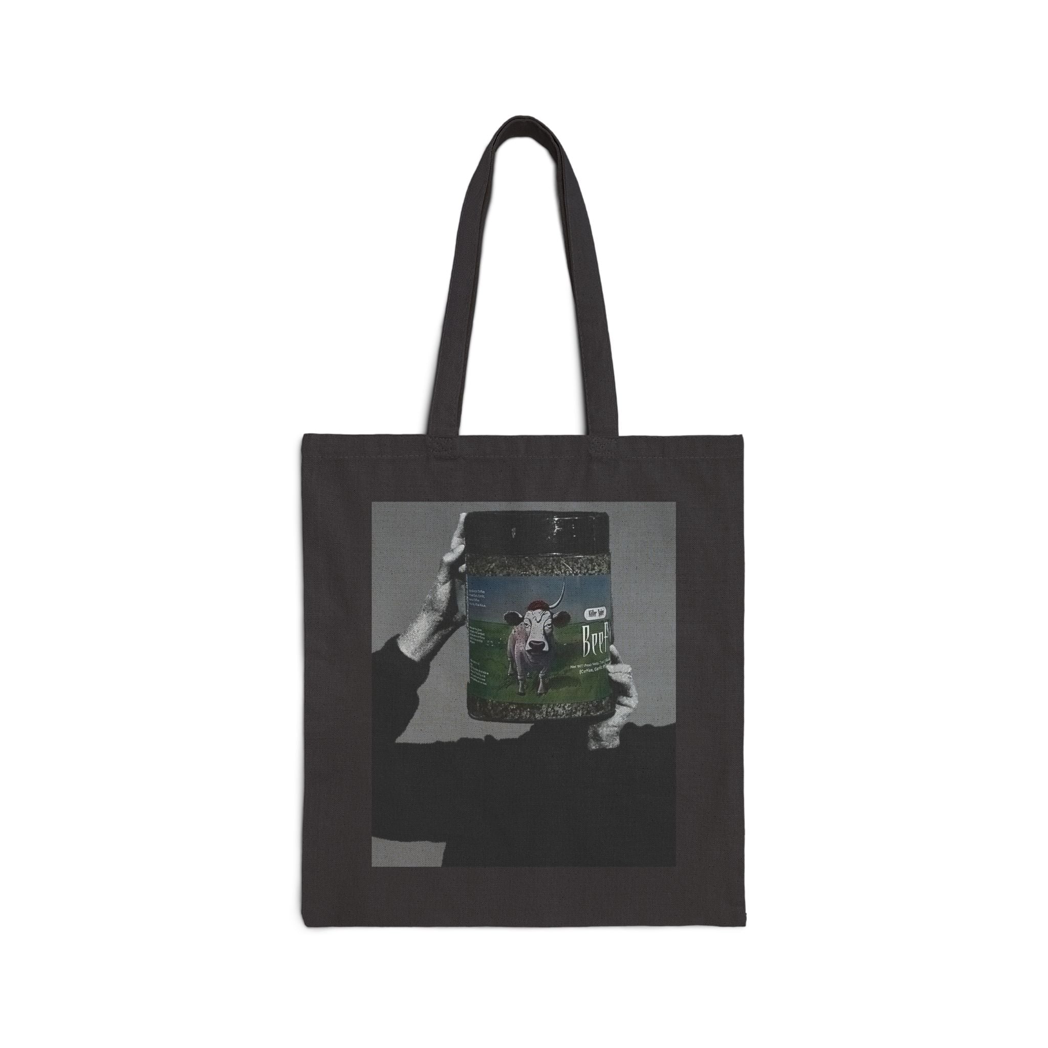 "Now You See Beef" Cotton Canvas Tote Bag
