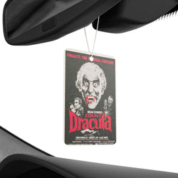 Dracula Poster Car Air Freshener — Retro Horror Vampire Scented Ornament