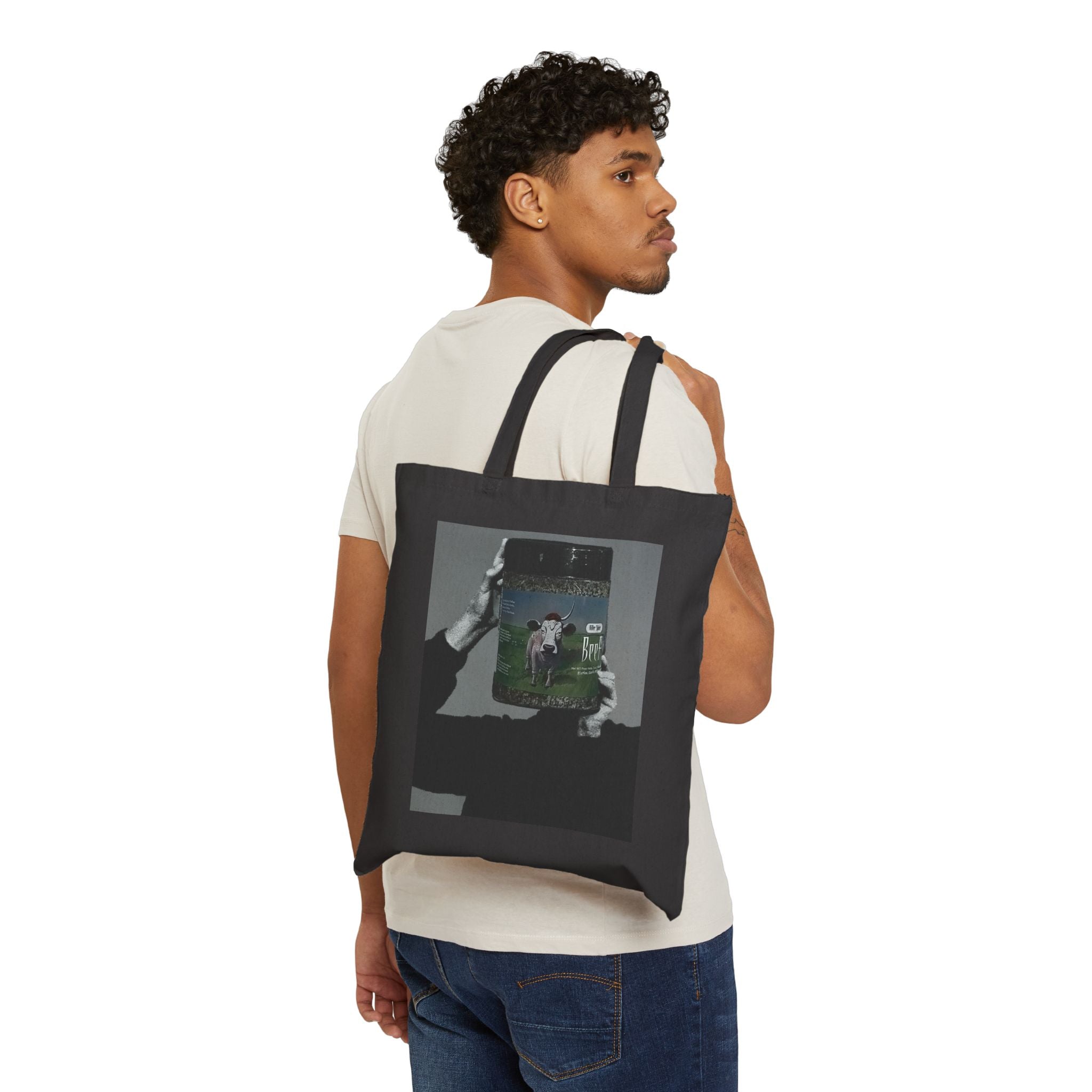 "Now You See Beef" Cotton Canvas Tote Bag