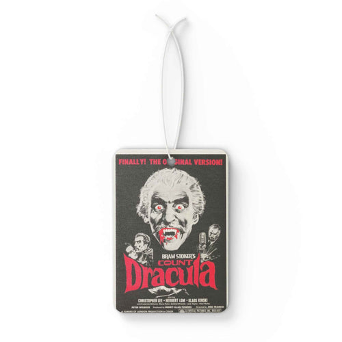 Dracula Poster Car Air Freshener — Retro Horror Vampire Scented Ornament - Killerspice
