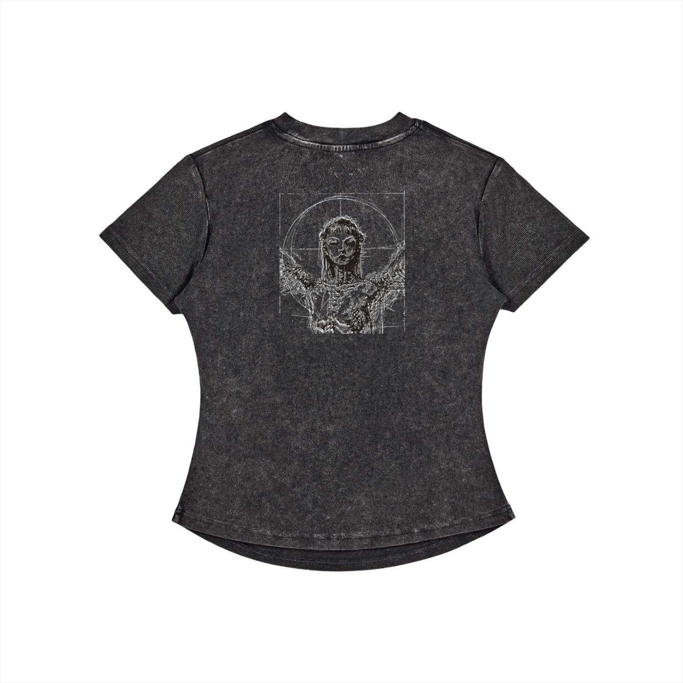 944 Speciman Vintage Washed Bodycon Cotton T-Shirt