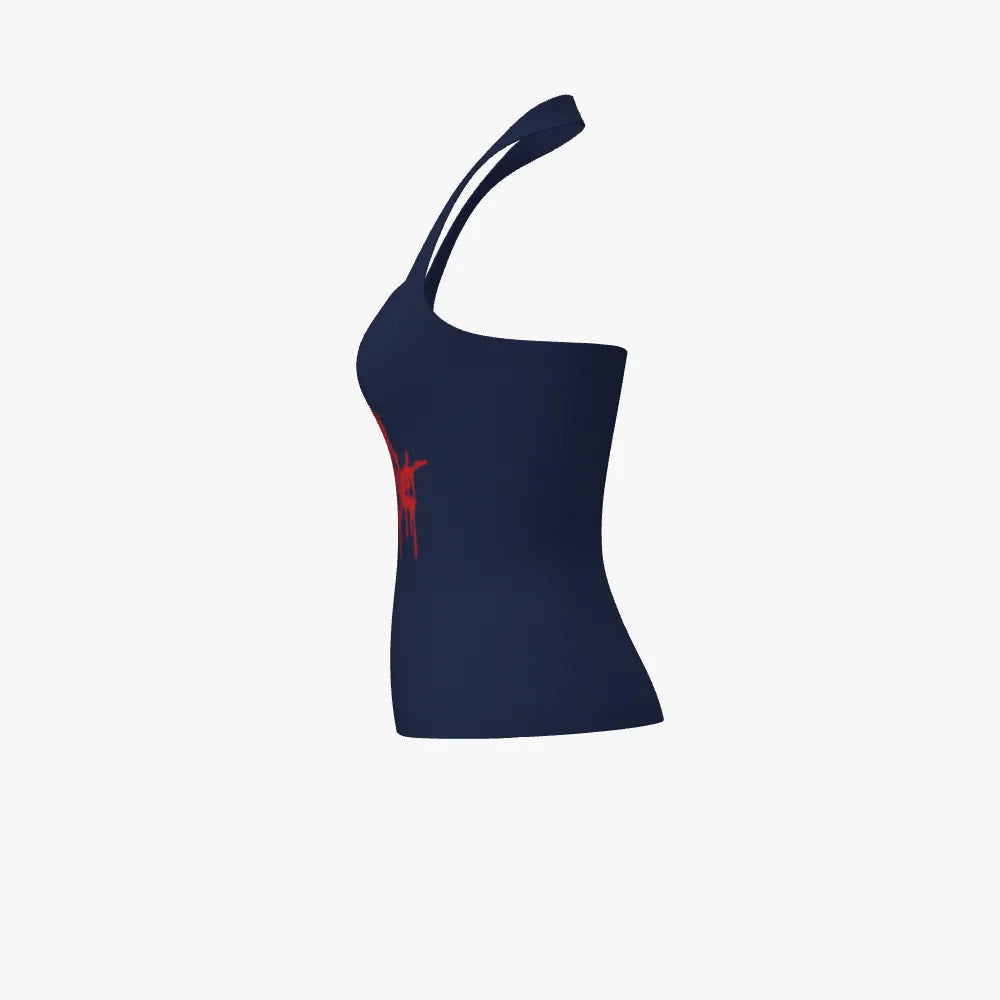 Merino Wool designer "Killer Spice"Women's Fitted Halter Top