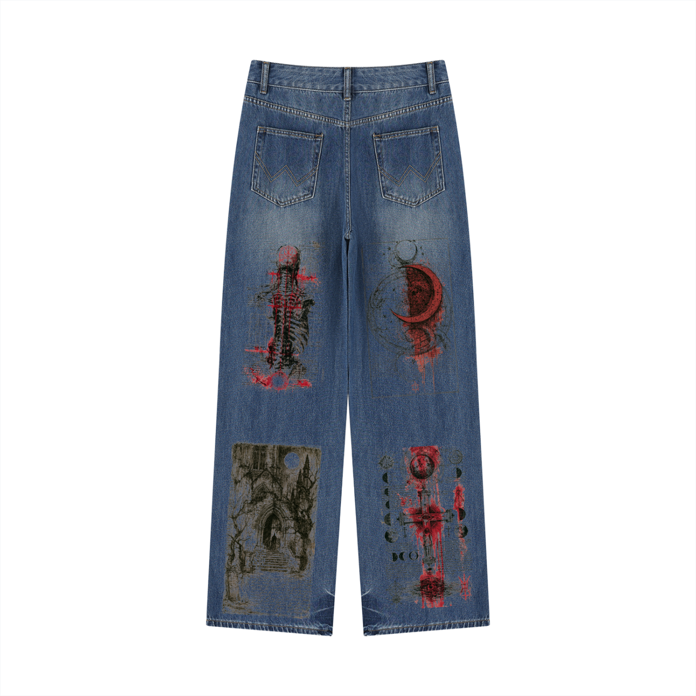 Women’s Vintage Wash Wide Leg Jeans