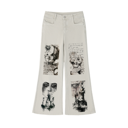 Women's Vintage Wash Flared Leg Jeans
