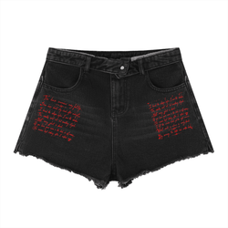 Women’s Vintage Wash High Rise Denim Shorts