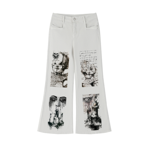 Women's Vintage Wash Flared Leg Jeans - Killerspice