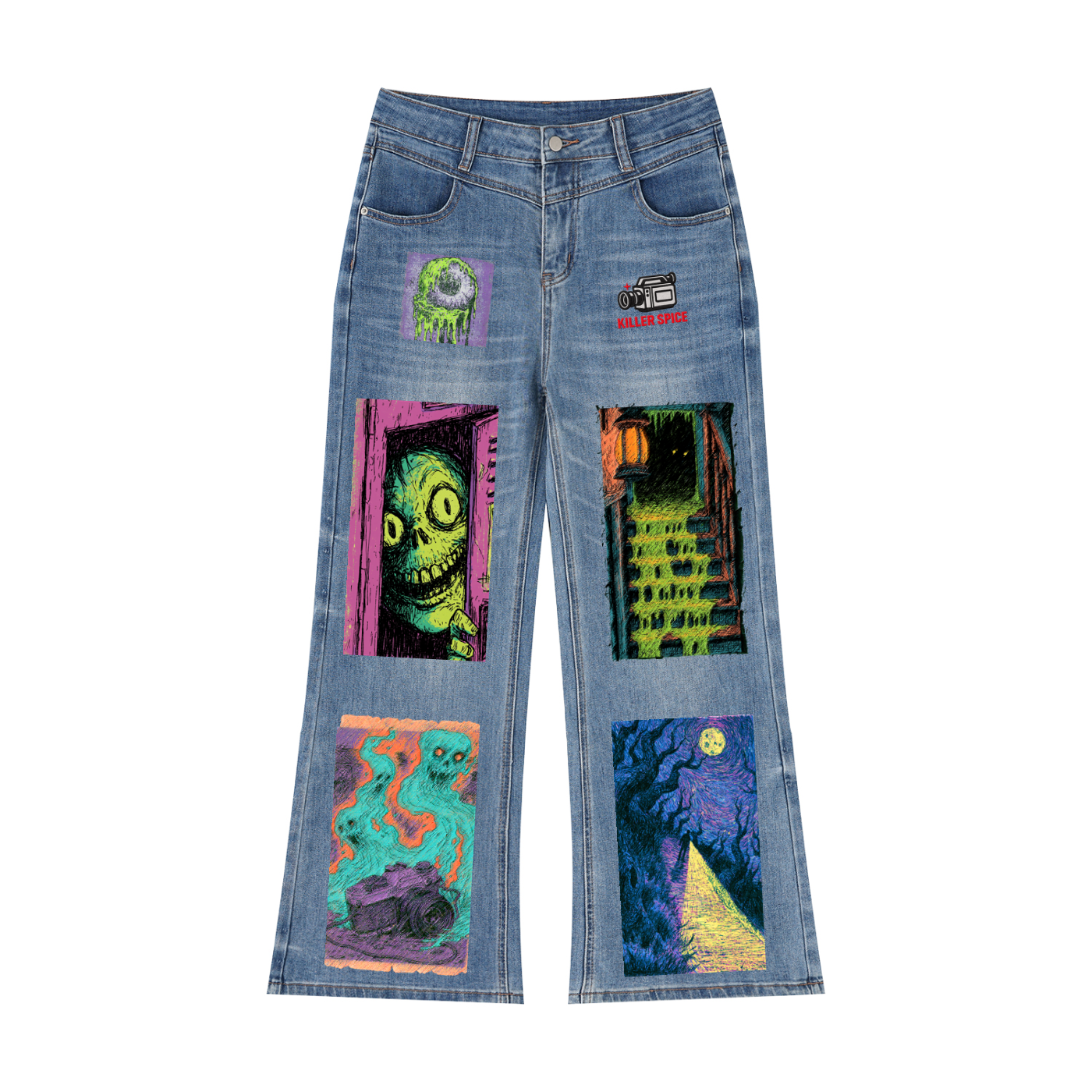 Women’s Vintage Wash Wide Leg Jeans