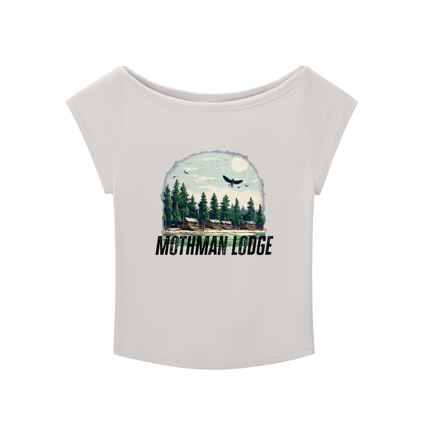 Mothman Summer Camp vintage Essential Wide Neck Baby T-shirt