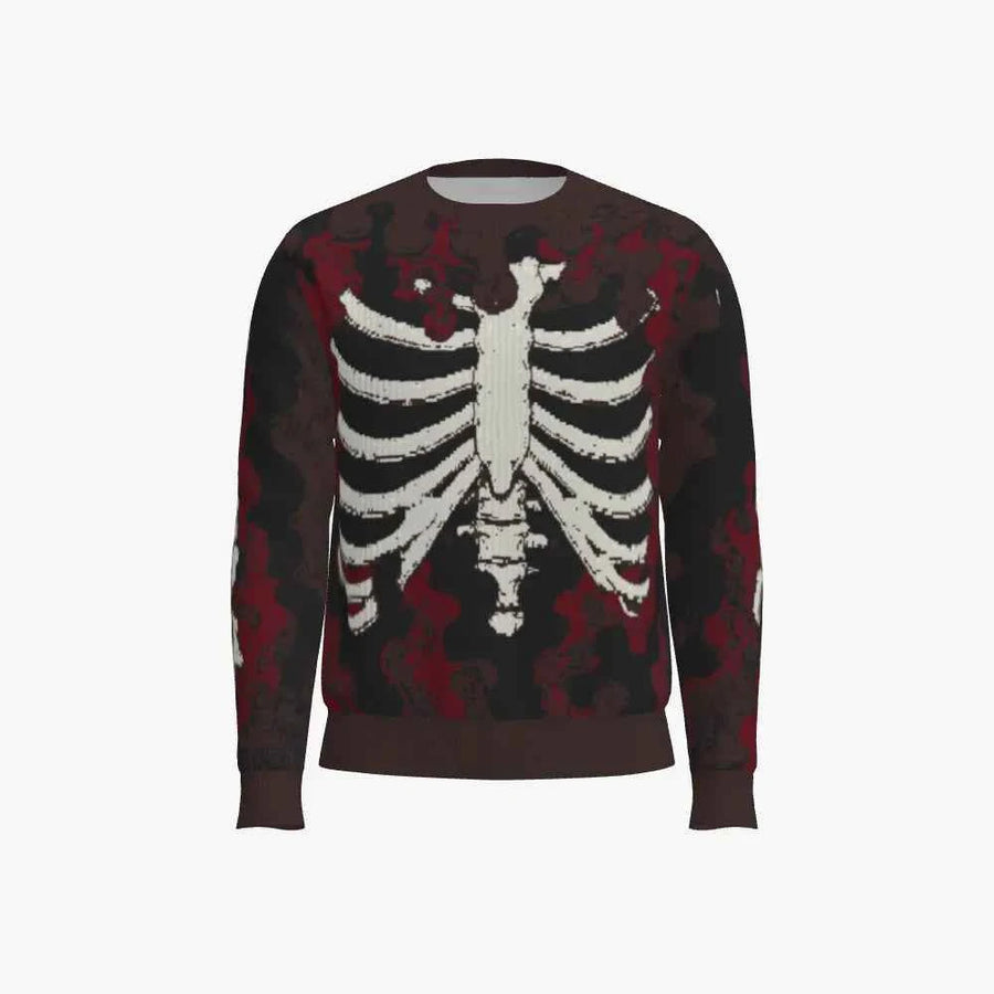 KXSPICE Death Spice Ribcage Merino Jacquard Pullover