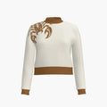 Women's Mock Neck Cropped Top