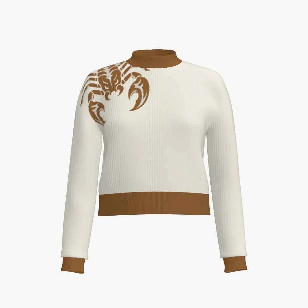Women's Mock Neck Cropped Top