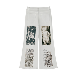 Women's Vintage Wash Flared Leg Jeans
