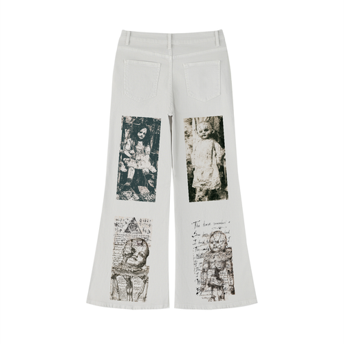 Women's Vintage Wash Flared Leg Jeans - Killerspice