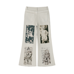 Women's Vintage Wash Flared Leg Jeans
