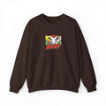 Crewneck Sweatshirt Retro Comic Rooster "BEEF" Graphic