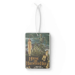 Haunted House Car Air Freshener — Vintage "House on Haunted Hill" Poster Scented Ornament