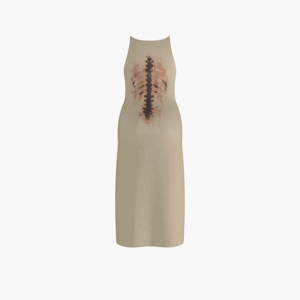 KXSPICE Death Spice Ribcage Jacquard Slip Dress