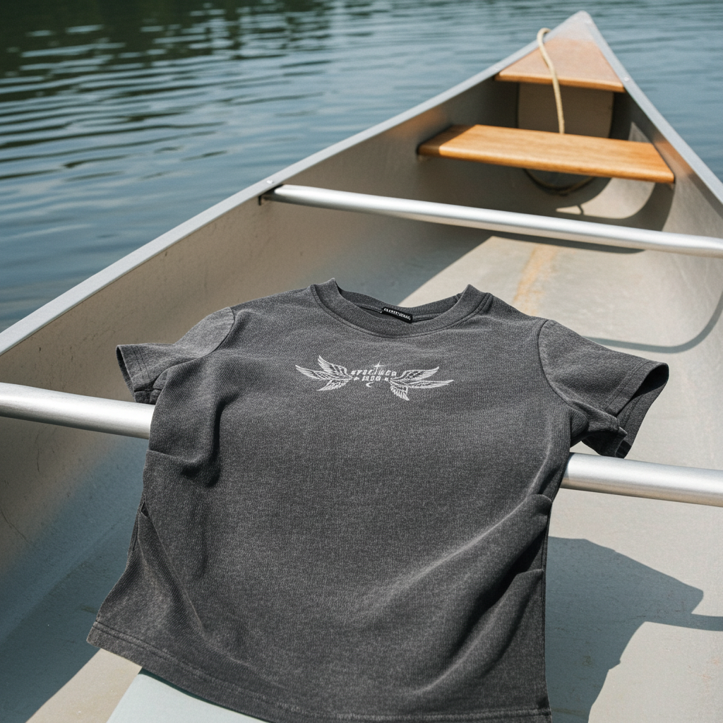 944 Speciman Vintage Washed Bodycon Cotton T-Shirt