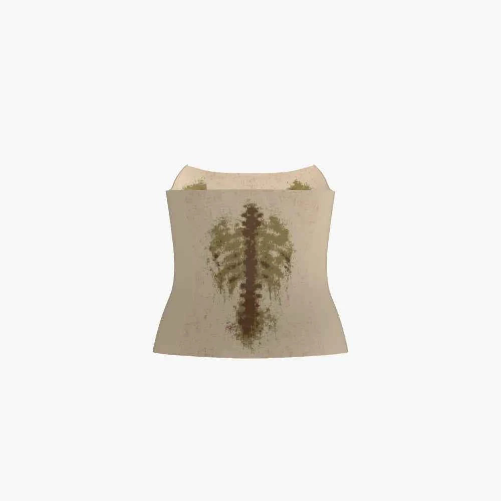 KXSPICE Death Spice Ribcage Jacquard Halter Top