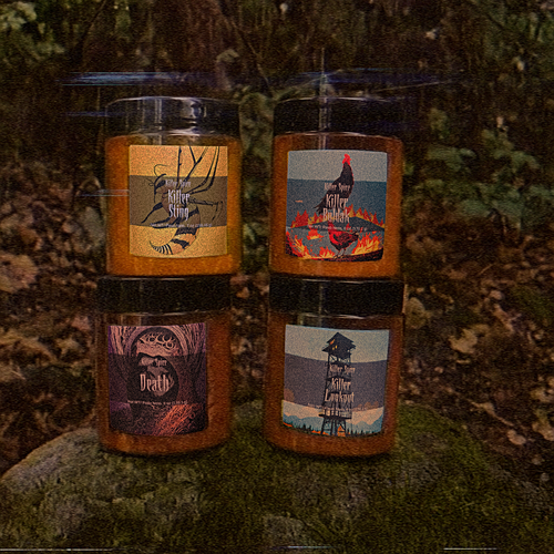 Fiery Bundle with four bold spice blends including Killer Sting, Killer Buldak, Death, and Killer Lookout jars.
