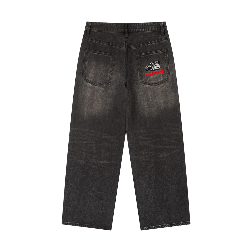 Vintage Wash Heavyweight Denim Jeans