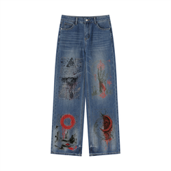 Women’s Vintage Wash Wide Leg Jeans