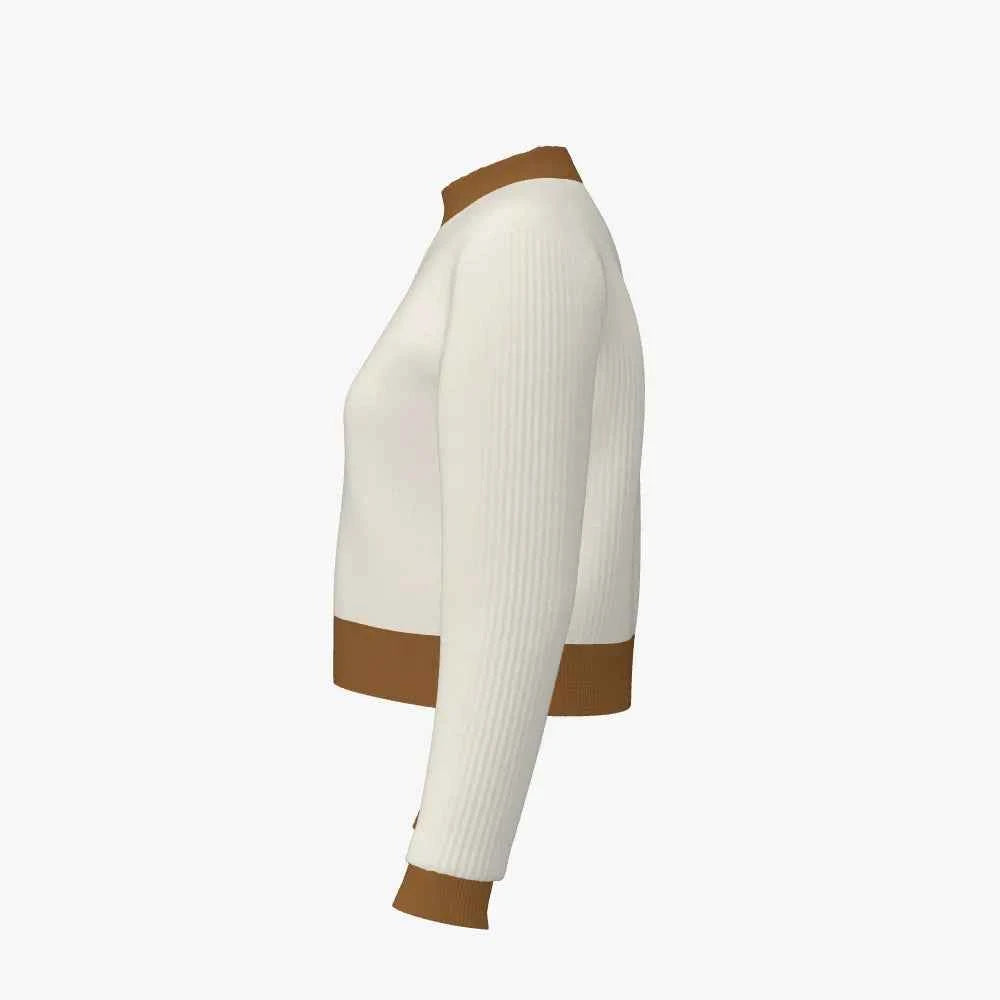 Women's Mock Neck Cropped Top