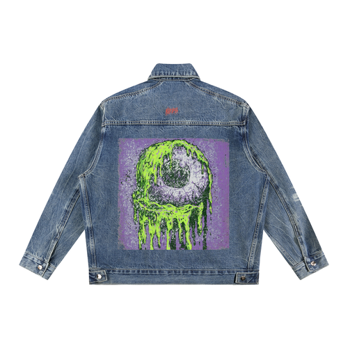 Vintage Wash Zip Up Denim Jacket - Killerspice