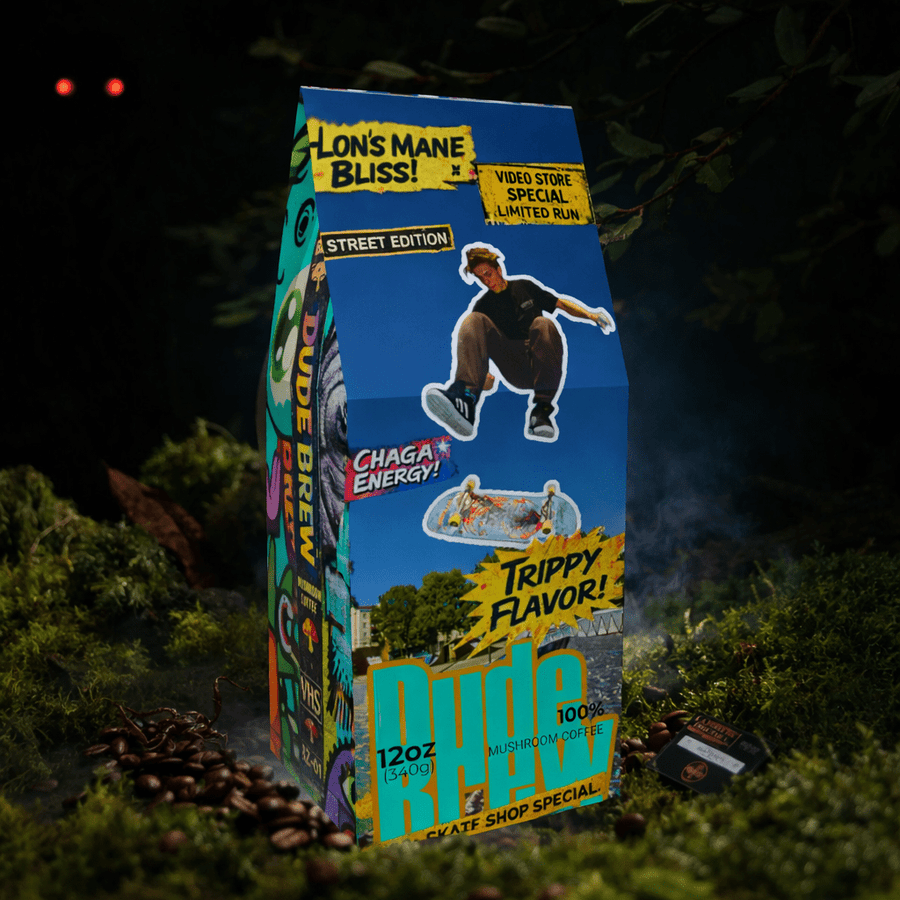 Dude Brew Mushroom Coffee USA Made - Energize Naturally