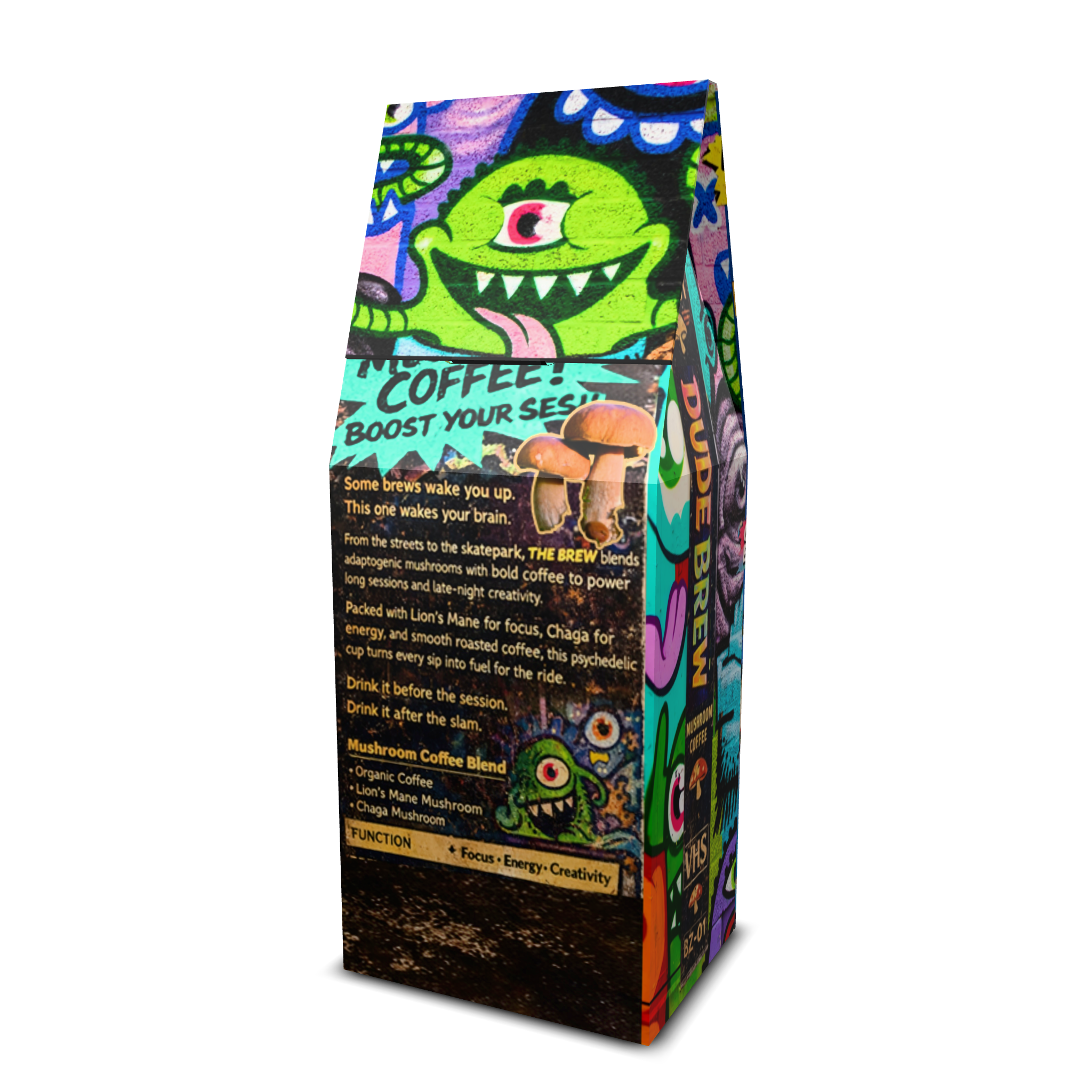 Dude Brew Mushroom Coffee USA Made - Energize Naturally - KillerspiceRoastifyKillerspice731851018073Ground