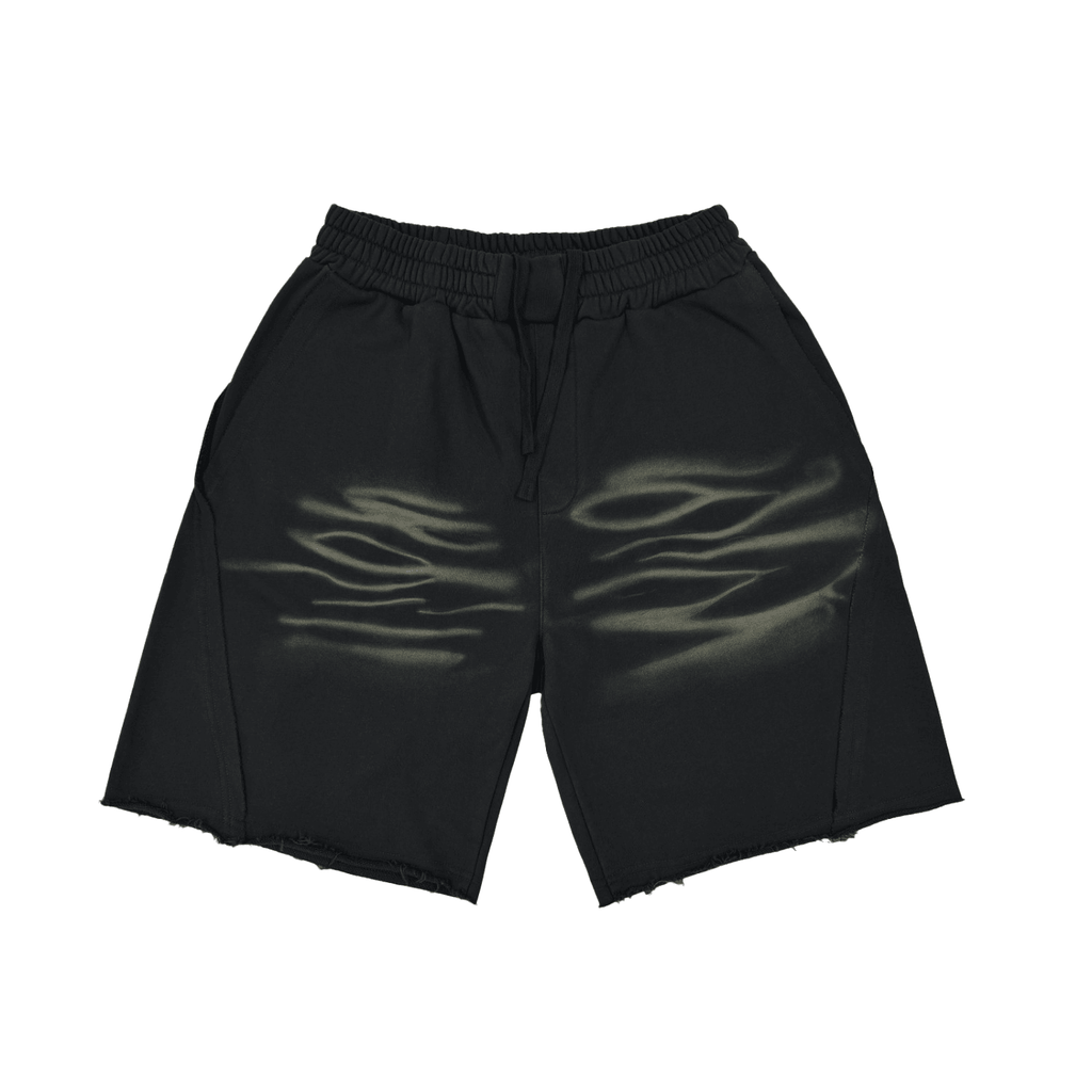 Killer Spice Flame Wash Sweat Shorts - KillerspiceKiller SpiceKillerspiceBlack