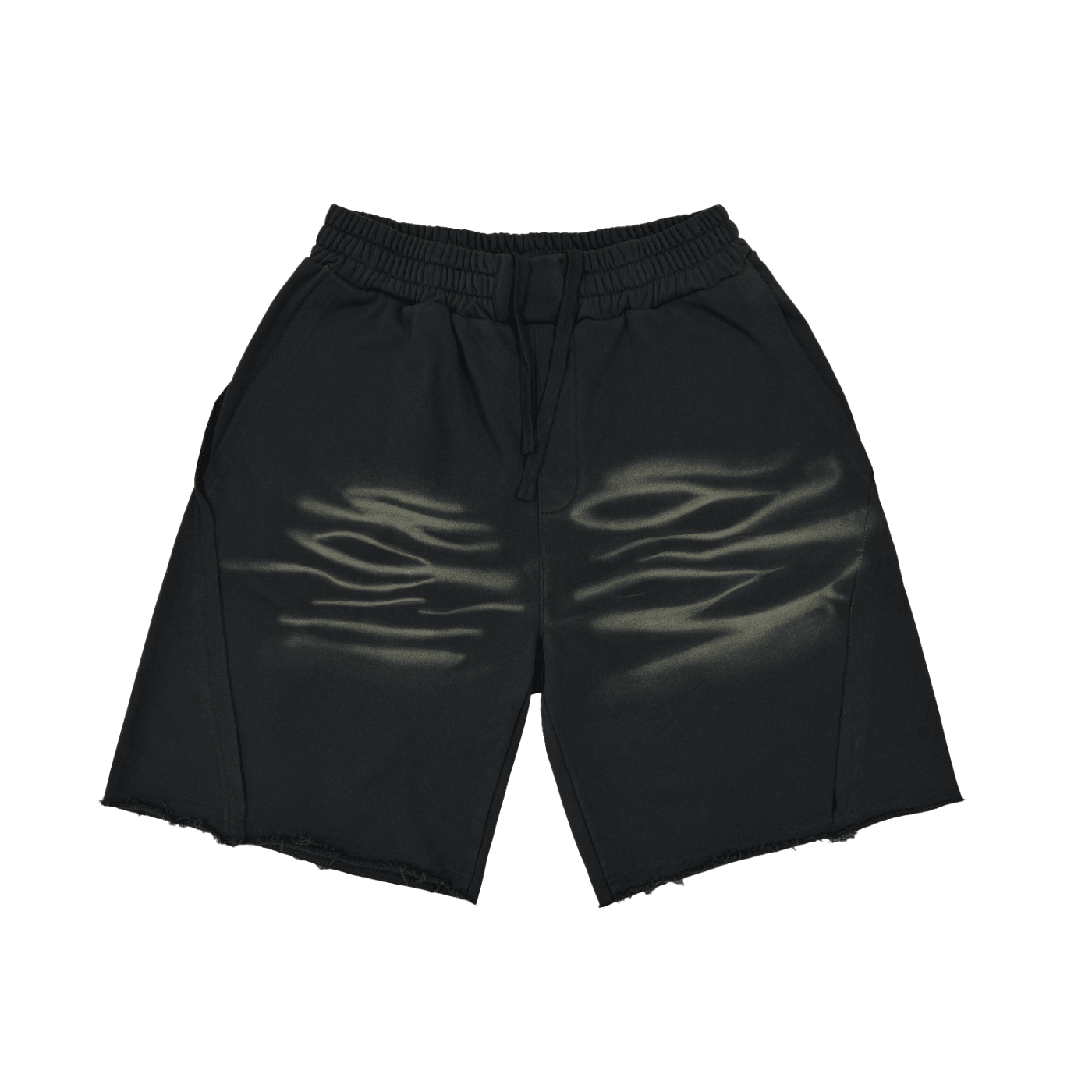 Killer Spice Flame Wash Sweat Shorts - KillerspiceKiller SpiceKillerspiceBlack