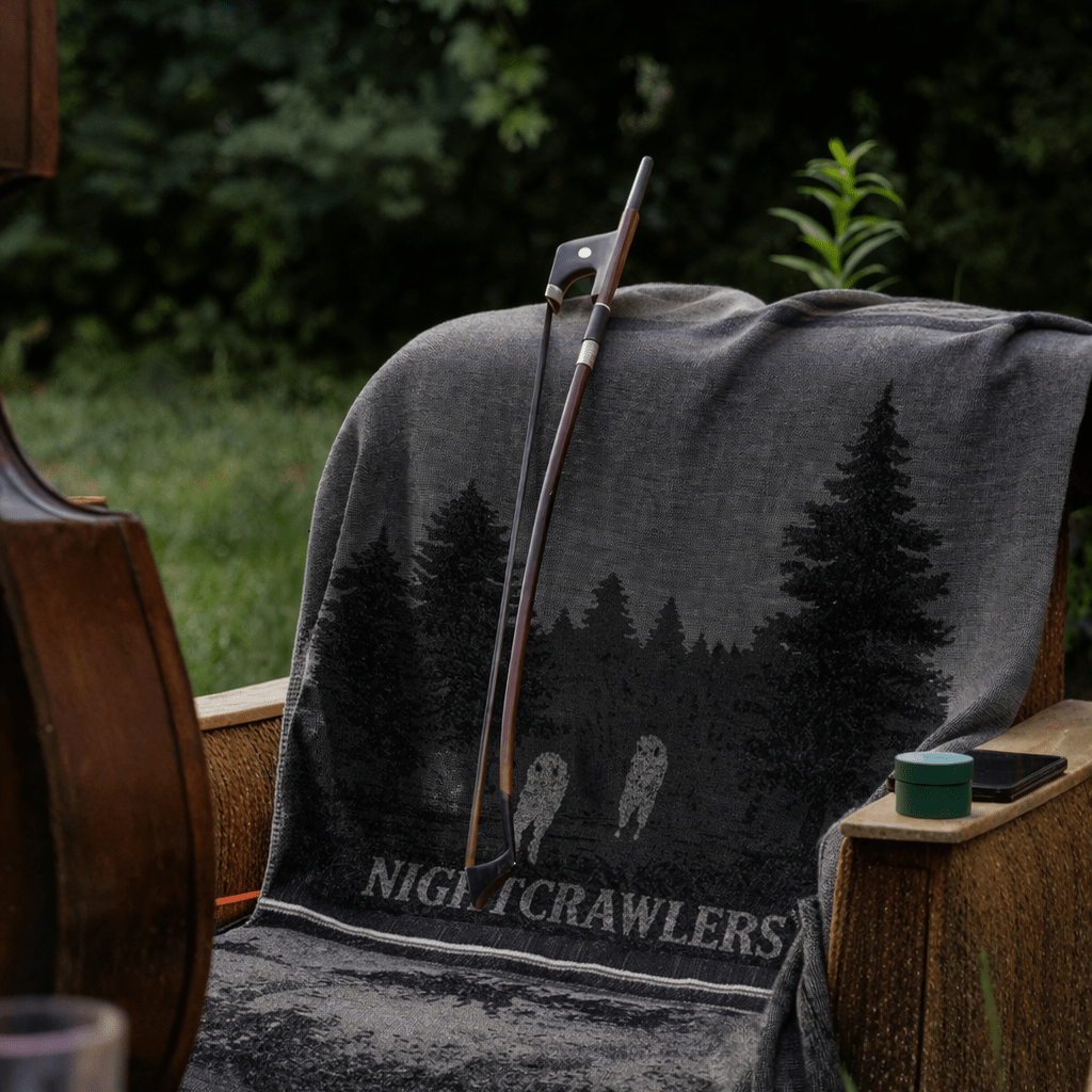 Nightcrawlers Forest Throw - Fresno Night Crawlers Merino Wool Blanket - Killerspice