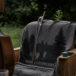 Nightcrawlers Forest Throw - Fresno Night Crawlers Merino Wool Blanket - Killerspice