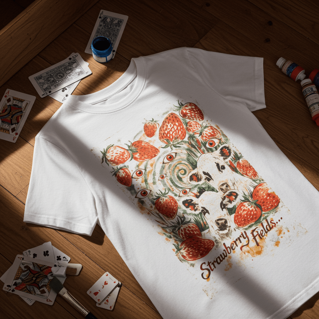 Strawberry Fields Cryptid Tee - KillerspiceKiller SpiceKillerspiceWhite