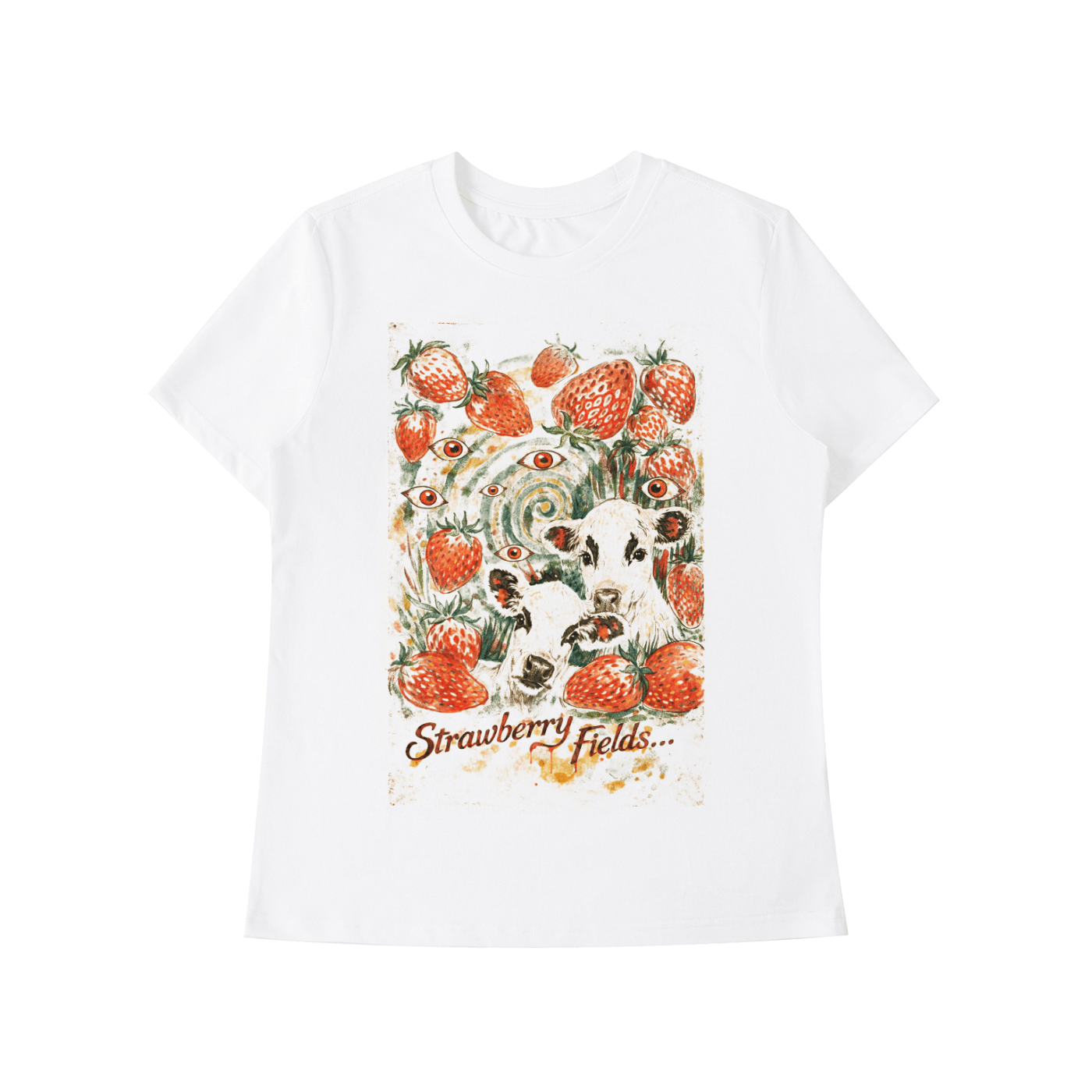 Strawberry Fields Cryptid Tee - KillerspiceKiller SpiceKillerspiceWhite