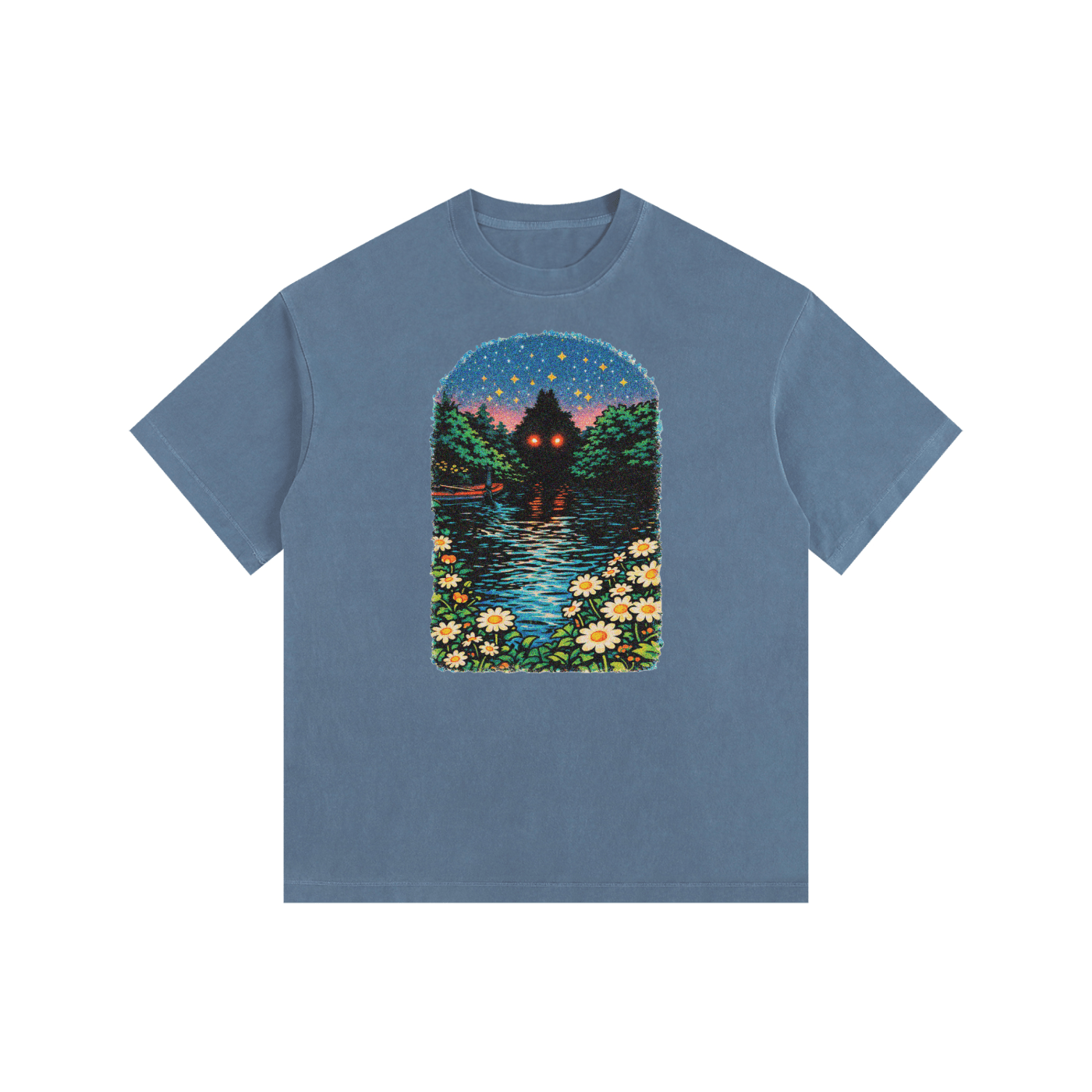 The Creature Collection | Vintage Washed Oversized Cotton T-Shirt Tiny tweak, huge improvement. - KillerspiceKiller SpiceKillerspiceRoyal Blue