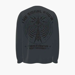 The Signal Knows Men's Oversized Crew Neck Pullover - Killerspice