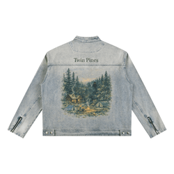 Twin Pines Vintage Wash Denim Jacket - Killerspice